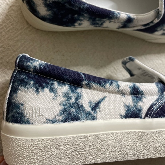 NEW Madewell Sidewalk Tie Dye Blue Slip-On Sneakers 8 - Picture 6 of 8